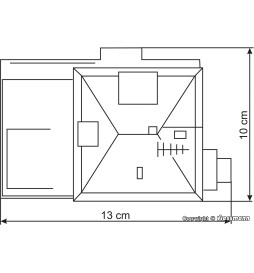 Kibri 38202 - H0 Dom połączony z warsztatem i stacją benzynową