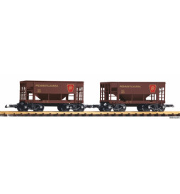 Piko 38972 - G-Wagon towarowy PRR 2er Set