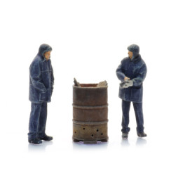 Artitec 5220016 - Trackworkerzy z płonącą beczką (2x)