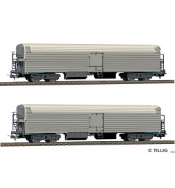 Tillig 70076 - Zestaw 2 wagonów chłodni Iaghqrs, DR, epoka IV